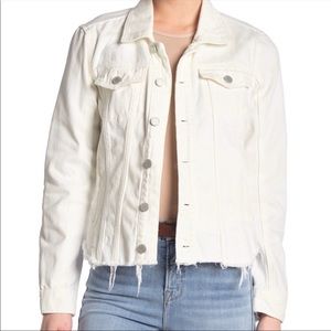 🆕 Blank NYC White Frayed Denim Jacket